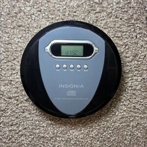 Insignia NS-P4112 Portable CD Player Black Anti-Shock ESP Digital Audio Tested